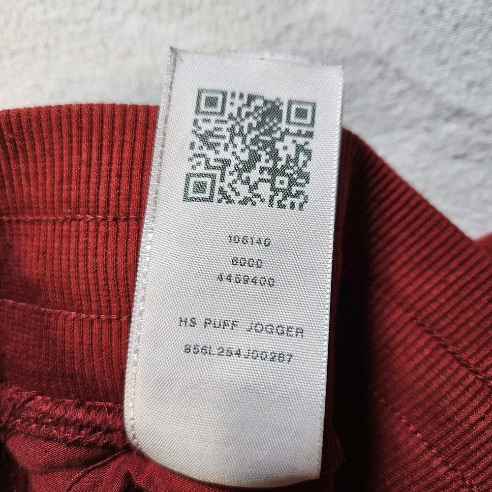 True ReligionHF Puff Jogger Mens Medium Horseshoe Logo Drawstring Red‎ Burgundy
